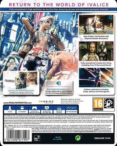 Final Fantasy XII The Zodiac Age Limited Steelbook Edition - PS4 (B Grade) (Genbrug)